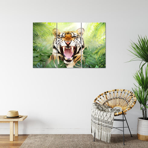 Wandbilder Wohnzimmer XXL Tieger Abstrakt Moderne Bilder Tiere